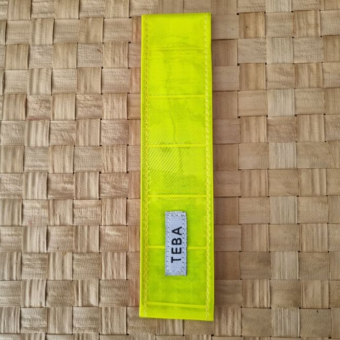 Huvudbild Reflexhalsband Gul Dold resår 35 cm Bredd 4 cm