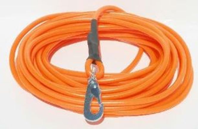 Huvudbild Spårlina 10 m 7 mm Plast med repkärna Orange