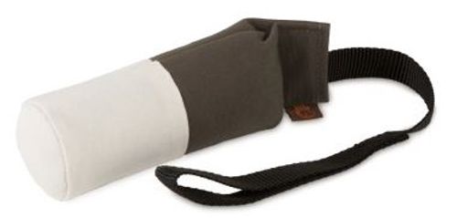 Tygdummy Ca 250 g Khaki/vit Bandhandtag Totallängd utan handtag ca 19 cm Diameter ca 6 cm