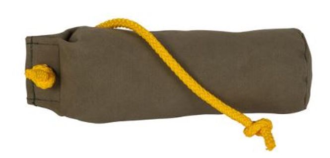 Huvudbild Tygdummy Ca 250 g Olive Rephandtag Totallängd utan handtag ca 19 cm Diameter ca 6,5 cm