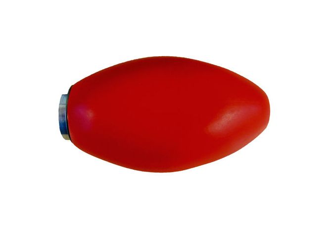 Huvudbild Dummy till apportkastare Röd plast Längd ca 12,5 cm Diameter ca 7,5 cm  Sporting Saint